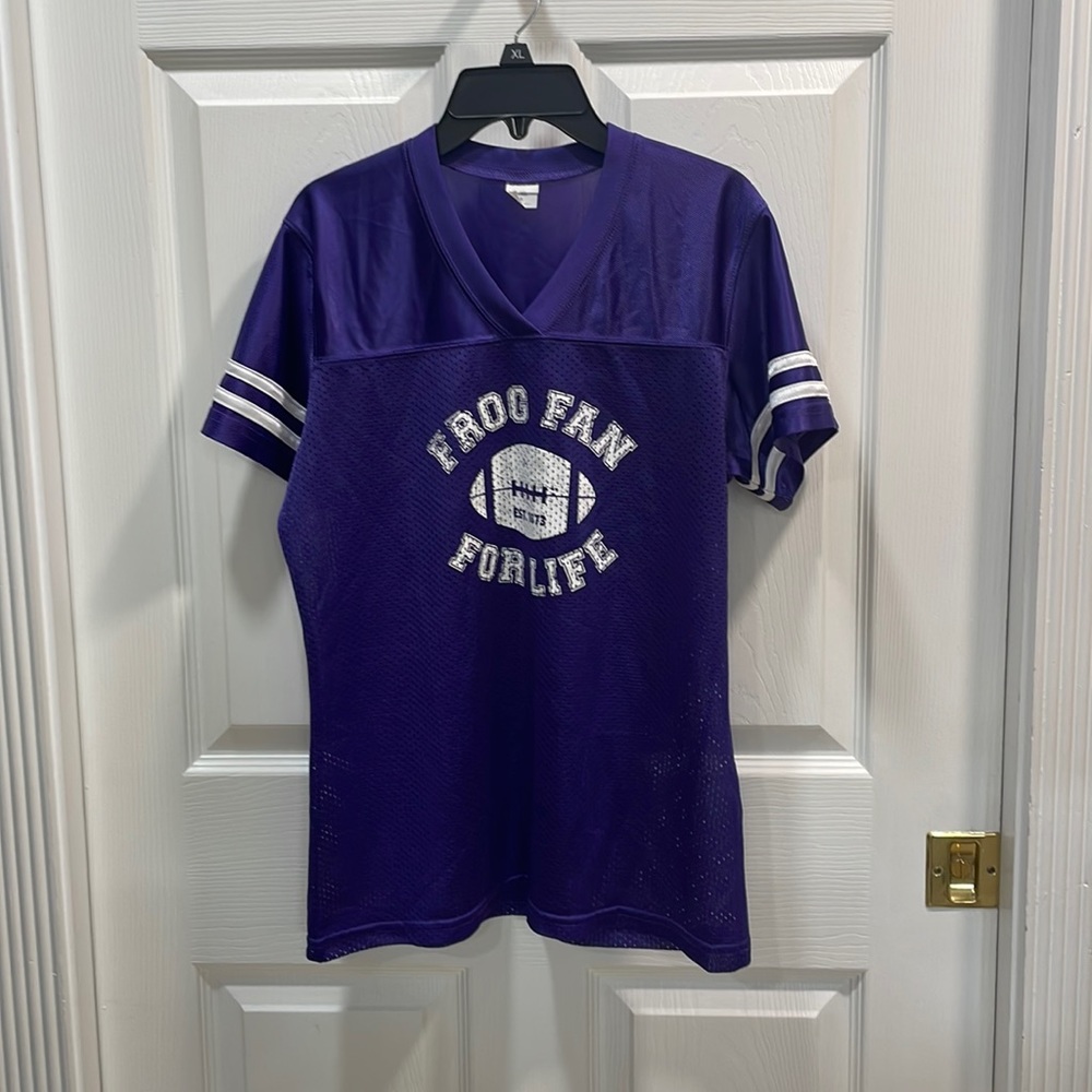 Sports Tek TCU, frog fan for life jersey